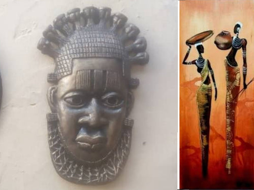 ANCIENT AFRICAN SCULPTURES  Handmade   (Origin.  Igbo-Village 10,000 bc | West Africa) Free Shipping Eligibity