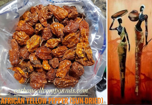 AFRICAN SUNDRIED PEPPER  - Also Known As Scotch Bonnet Pepper Flakes  (Origin. - Ghana/Nig)  | - Free Shipping applies
